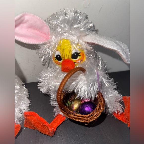 Analee Easter Ducks with Bunny costumes and baskets Set - Picture 3 of 6
